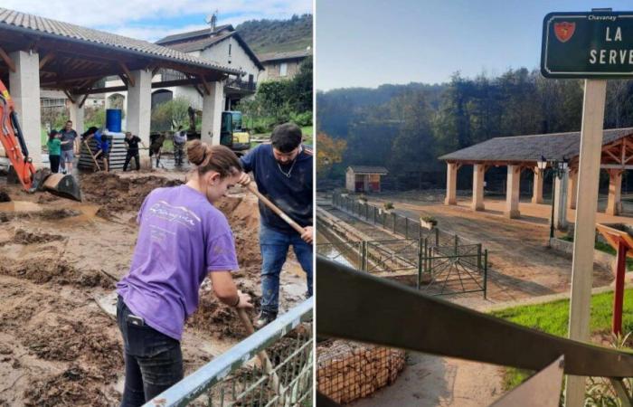 Un mese dopo le inondazioni, due strade restano interrotte a Chavanay