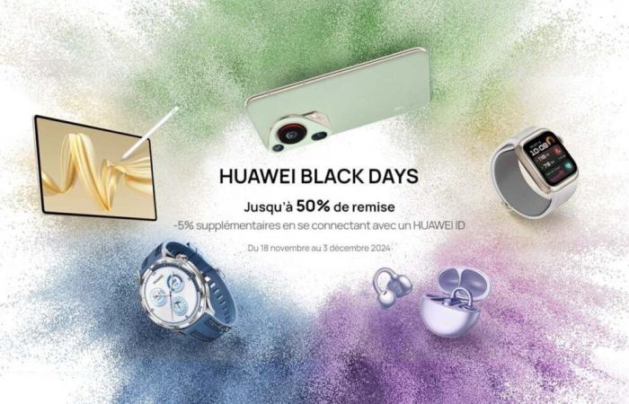 Huawei offre sconti fino al 50% per il Black Friday