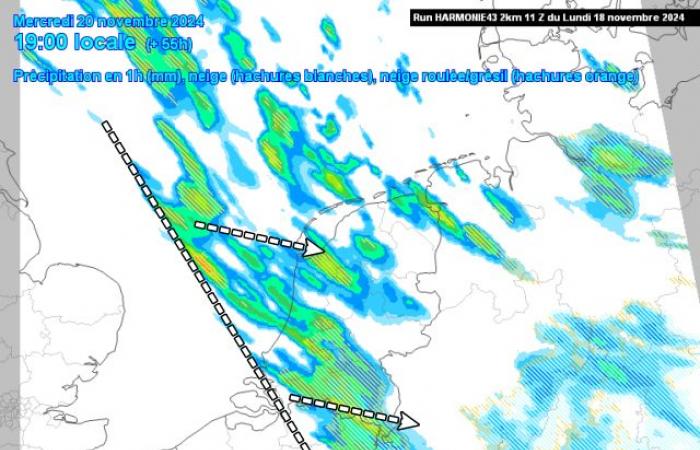 Le forti piogge invernali potrebbero riservare una sorpresa di neve mercoledì?