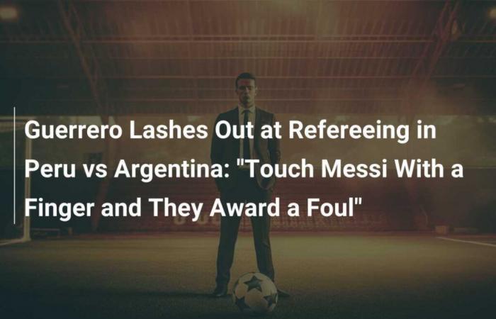 Guerrero attacca l’arbitro di Perù-Argentina: “Tocca Messi con un dito e fischiano fallo”