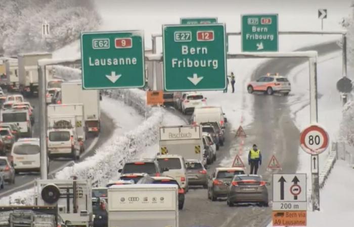 la A12 chiusa tra Vevey e Châtel-St-Denis