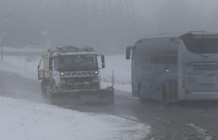 i due dipartimenti hanno messo in guardia il “ghiaccio di neve” arancione questo giovedì