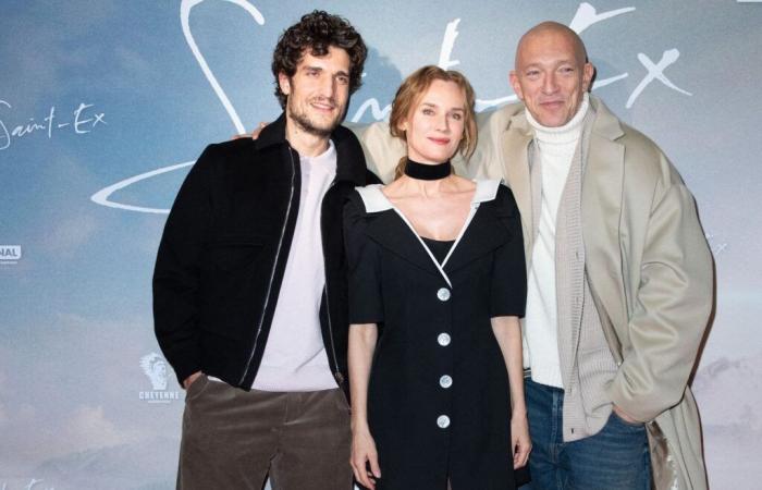 Vincent Cassel, Louis Garrel, Diane Kruger… Le star riunite per la prima del film “Saint-Ex”