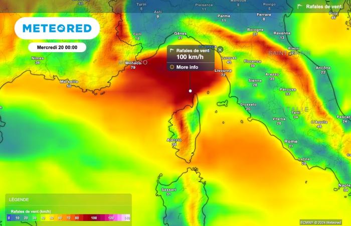 violento temporale in Corsica con raffiche di quasi 200 km/h! Météo-France mette la Corsica in allerta arancione