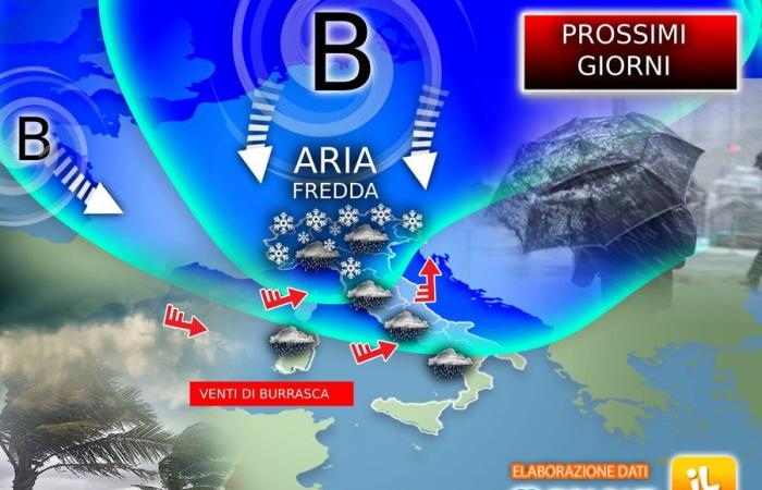 la Tempesta artica è ormai alle porte dell’Italia, porterà Freddo e Neve nei Prossimi Giorni