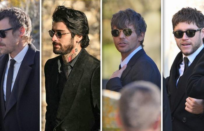 Harry Styles e i membri degli One Direction arrivano al funerale di Liam Payne