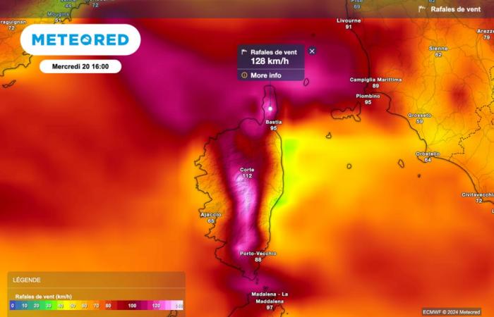 violento temporale in Corsica con raffiche di quasi 200 km/h! Météo-France mette la Corsica in allerta arancione