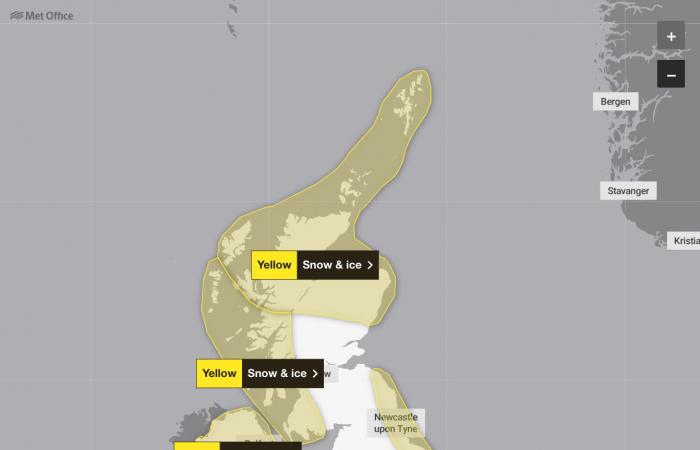 Ultime condizioni meteorologiche: nuovo avviso di neve e ghiaccio emesso dal Met Office come previsto disordine di viaggio