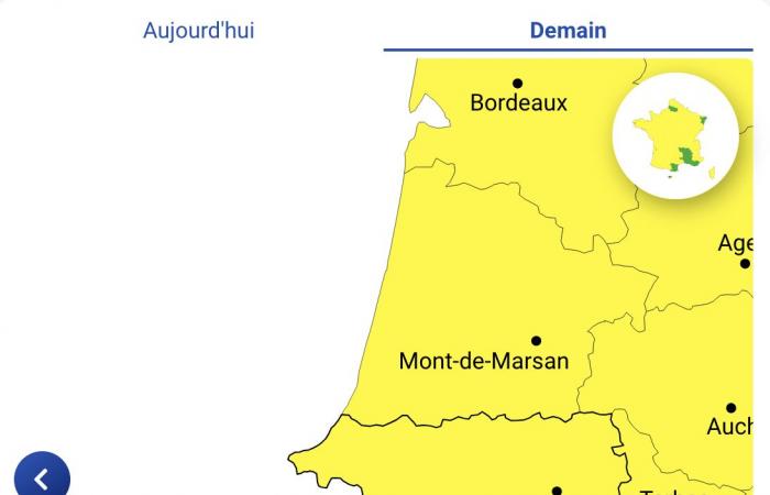 Alti Pirenei, Pirenei Atlantici, Gers, Alta Garonna, Landes, Ariège e Tarn-et-Garonne in allerta gialla giovedì 21 novembre