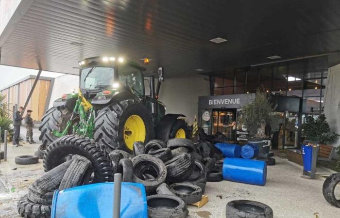 Sulla strada per la Gironda, gli agricoltori del Lot-et-Garonne prendono di mira un supermercato a Marmande