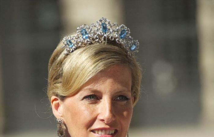 La Regina Camilla indossa la rarissima tiara acquamarina della Regina Elisabetta II per onorare il corpo diplomatico