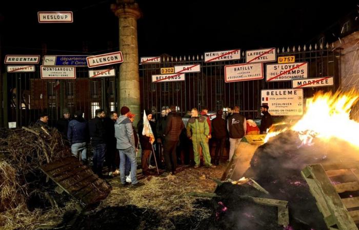 i contadini dell'Orne ricevuti dal prefetto dopo la loro manifestazione