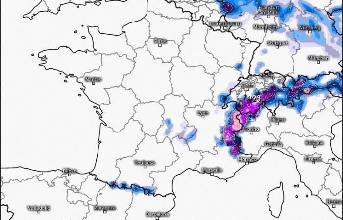 annunciati di diversi centimetri i settori del Rodano dove potrebbe cadere