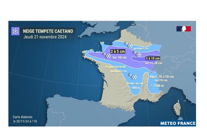 Oise: vigilanza gialla per neve e ghiaccio mercoledì 20 novembre