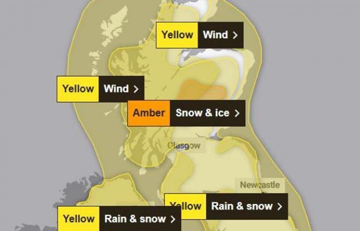 Tempesta Bert: la seconda tempesta della stagione che porterà neve, pioggia e venti a 70 miglia all'ora nel Regno Unito nel fine settimana | Notizie dal Regno Unito