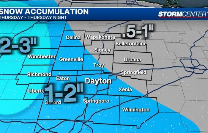 Avviso meteo invernale emesso per parti dell’area; Ultima traccia, tempi, impatti per neve