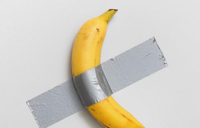 Una banana artistica venduta a caro prezzo da Sotheby's