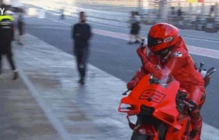 MotoGP, Test VDEO Barcellona: Marc Marquez ne spiega l'effetto principale