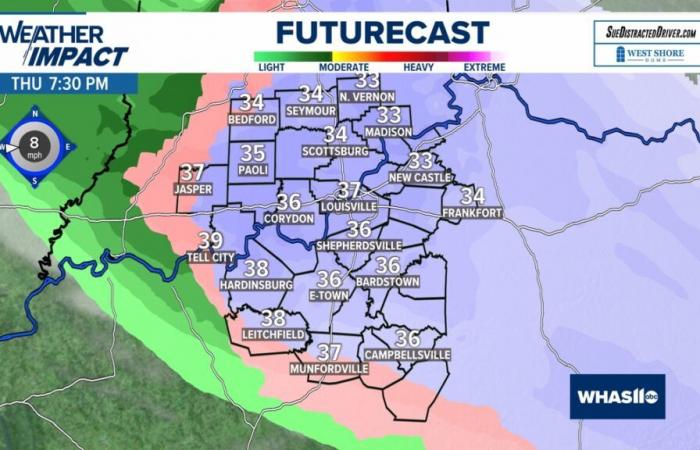 Nevicherà oggi? | Tempo a Louisville, Kentucky