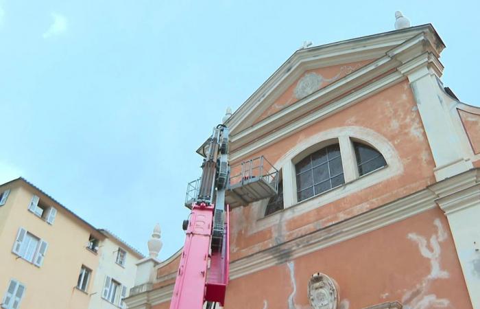 prima della visita del papa in Corsica, la rinnovata cattedrale di Ajaccio