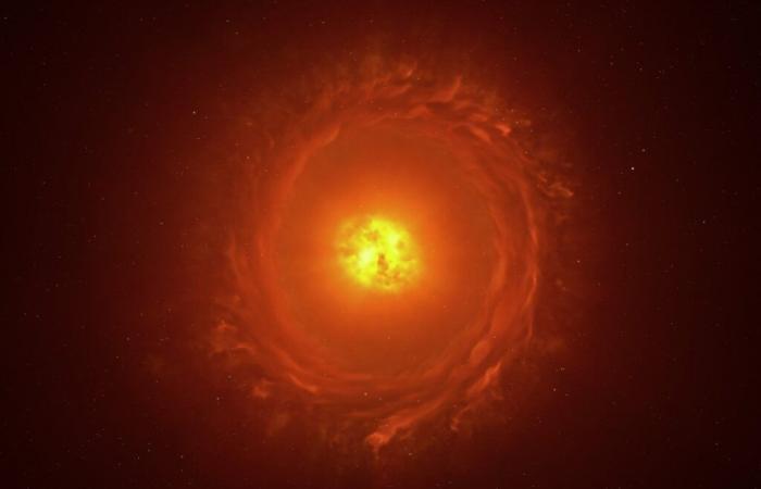 Gli astronomi catturano un'immagine straordinariamente ingrandita della stella supergigante rossa