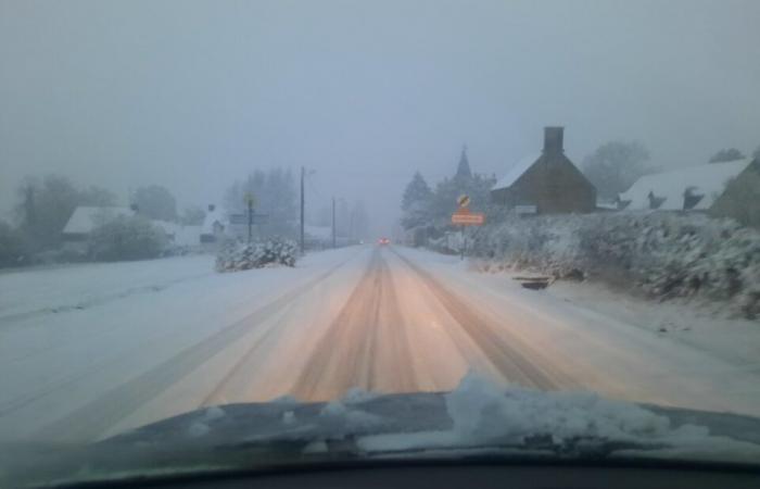 Presente neve nel Canale Sud, condizioni di traffico difficili