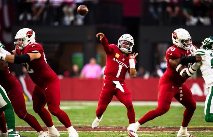 Il QB dei Cardinals Kyler Murray ha fatto un buon lavoro proteggendo la palla e ha effettuato solo 3 intercettazioni in 10 partite