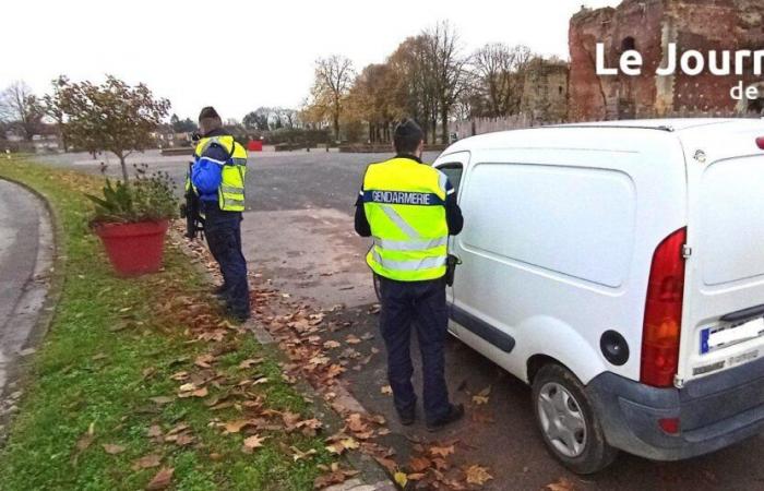 controlli stradali da parte dei gendarmi di Ham giovedì 21 novembre