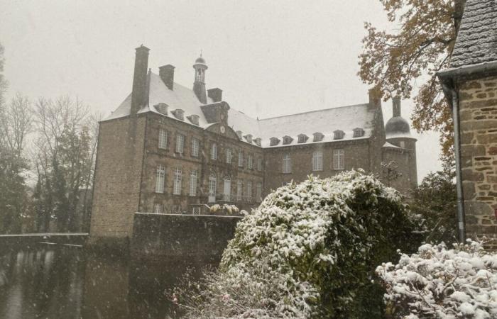 NELLE IMMAGINI. Il paese di Flers si risveglia sotto la neve: un decoro natalizio