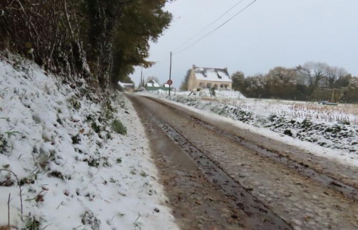 NELLE IMMAGINI. Nella Côtes-d'Armor diversi centimetri di neve hanno coperto le campagne