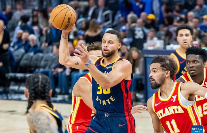 Golden State Warriors-Atlanta Hawks-Xinhua