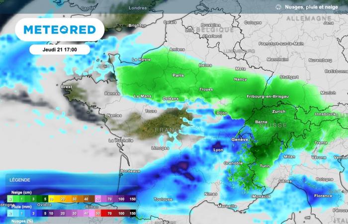 le nostre mappe confermano le nevicate in Francia! A che ora nevicherà nella tua zona?