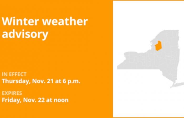 Meteo a New York: contea di Lewis con allerta meteo invernale fino a venerdì mezzogiorno