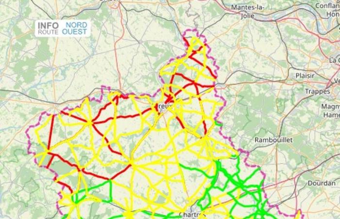 LIVE – Depressione di Caetano: condizioni di traffico difficili nel settore di Dreux e Châteaudun