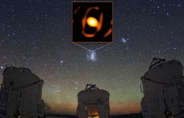 Primo piano di una stella fuori dalla nostra galassia