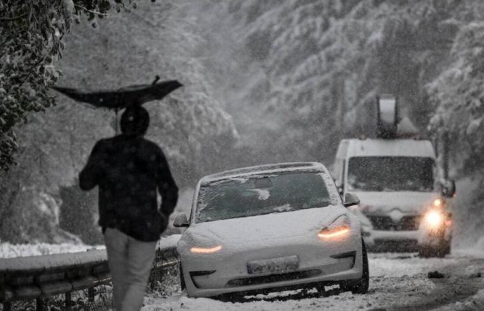 NELLE IMMAGINI. Rennes, Parigi, Strasburgo… Mezza Francia sotto la neve dopo la tempesta Caetano