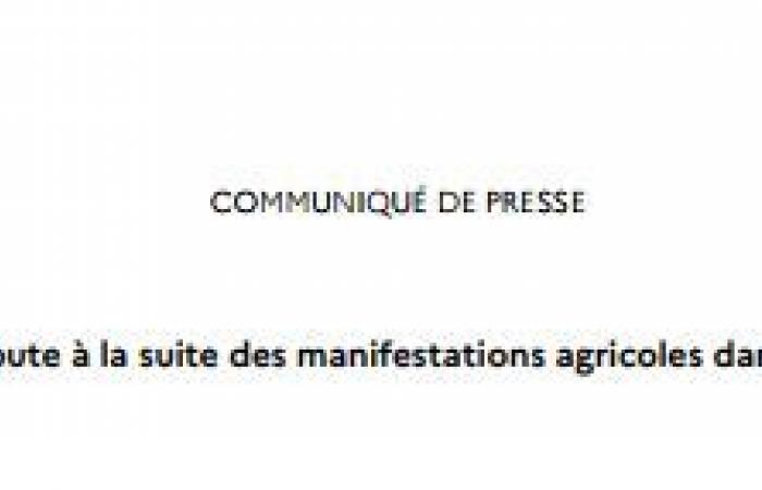 Tabella di marcia in seguito alle proteste agricole nelle Landes – 2024 – Comunicati stampa – Sala stampa – Attualità