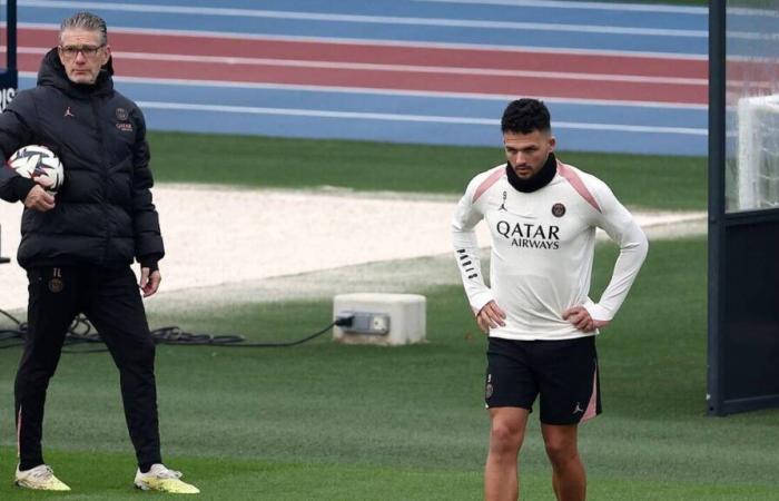 PSG. Gonçalo Ramos e Presnel Kimpembe presenti durante l’allenamento collettivo, non Nuno Mendes