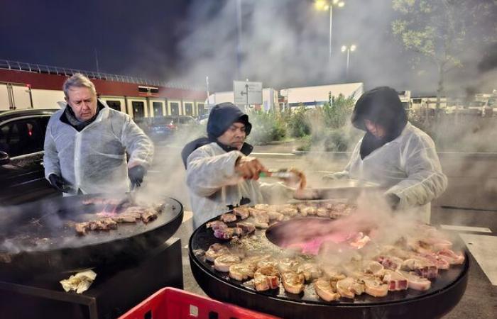 Banchetto XXL, fanfara e barbecue… Sono le 6 e Rungis stappa il Beaujolais Nouveau