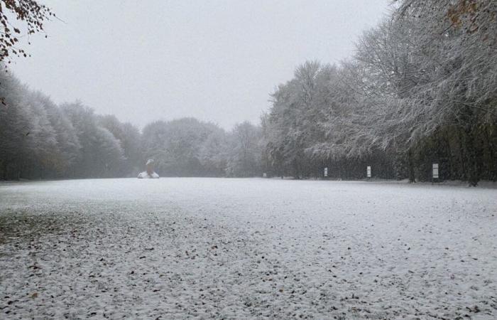 NELLE IMMAGINI. Il paese di Flers si risveglia sotto la neve: un decoro natalizio