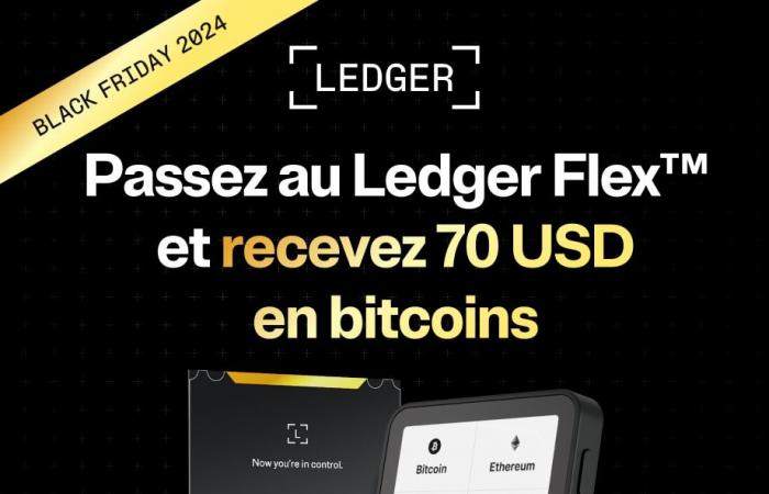 Guadagna Bitcoin per il Black Friday: passa a Ledger Flex e ricevi $70 in BTC!