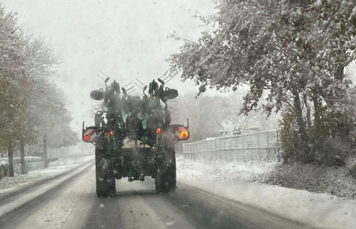 NELLE IMMAGINI. Il paese di Flers si risveglia sotto la neve: un decoro natalizio