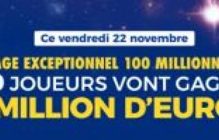 EuroMillions venerdì 22 novembre 2024: 189 milioni di euro in palio + 100 milioni su MyMillion! -FDJ