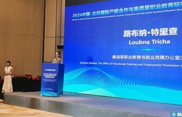 Cina: la signora Tricha mette in risalto l’esperienza marocchina nella formazione professionale