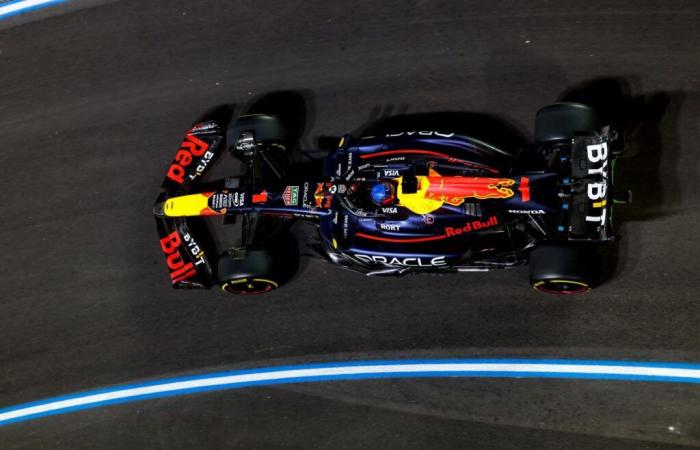 La Red Bull ha un grosso problema all'ala posteriore a Las Vegas