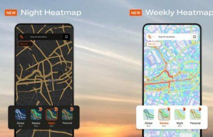 Notturna e settimanale, Strava arricchisce le sue mappe con 2 nuovi layer