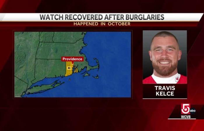 L'orologio rubato di Travis Kelce dei Chiefs è stato ritrovato nel Rhode Island