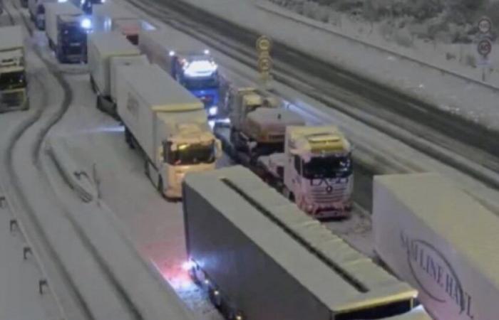 Doubs: 800 camion bloccati giovedì sera sulla A36 per nevicate: News