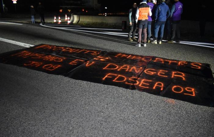 una diga presso la rotonda Sabart a Tarascon-sur-Ariège