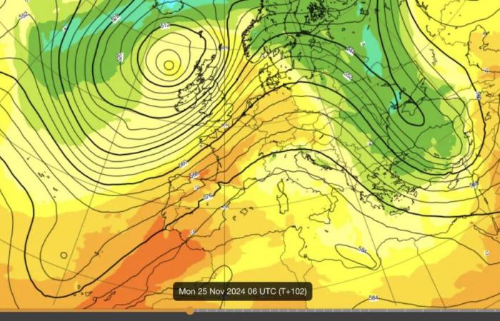 Fine novembre e fronte freddo di dicembre